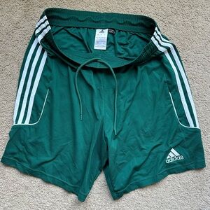 Adidas Men’s Shorts - Green - Large